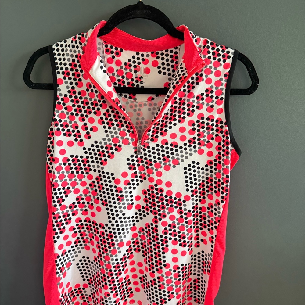 Tail Red and Black Polka Dot Top
